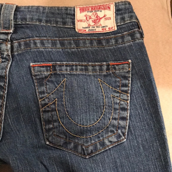 True religion low rise boot cut jeans Sz 28 - Picture 2 of 6